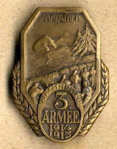 Vojaški znak - 3. Armee 1914 - 1915, Karphaten